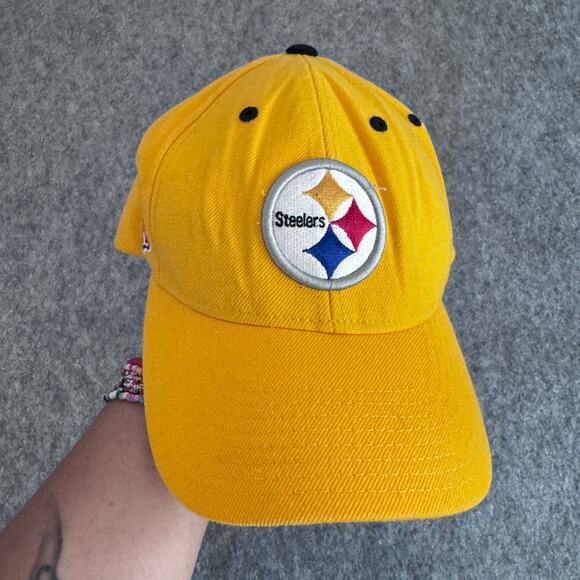Pittsburgh Steelers NFL Onfield Reebok Yellow Strap Back Cap Hat - Picture 1 of 6